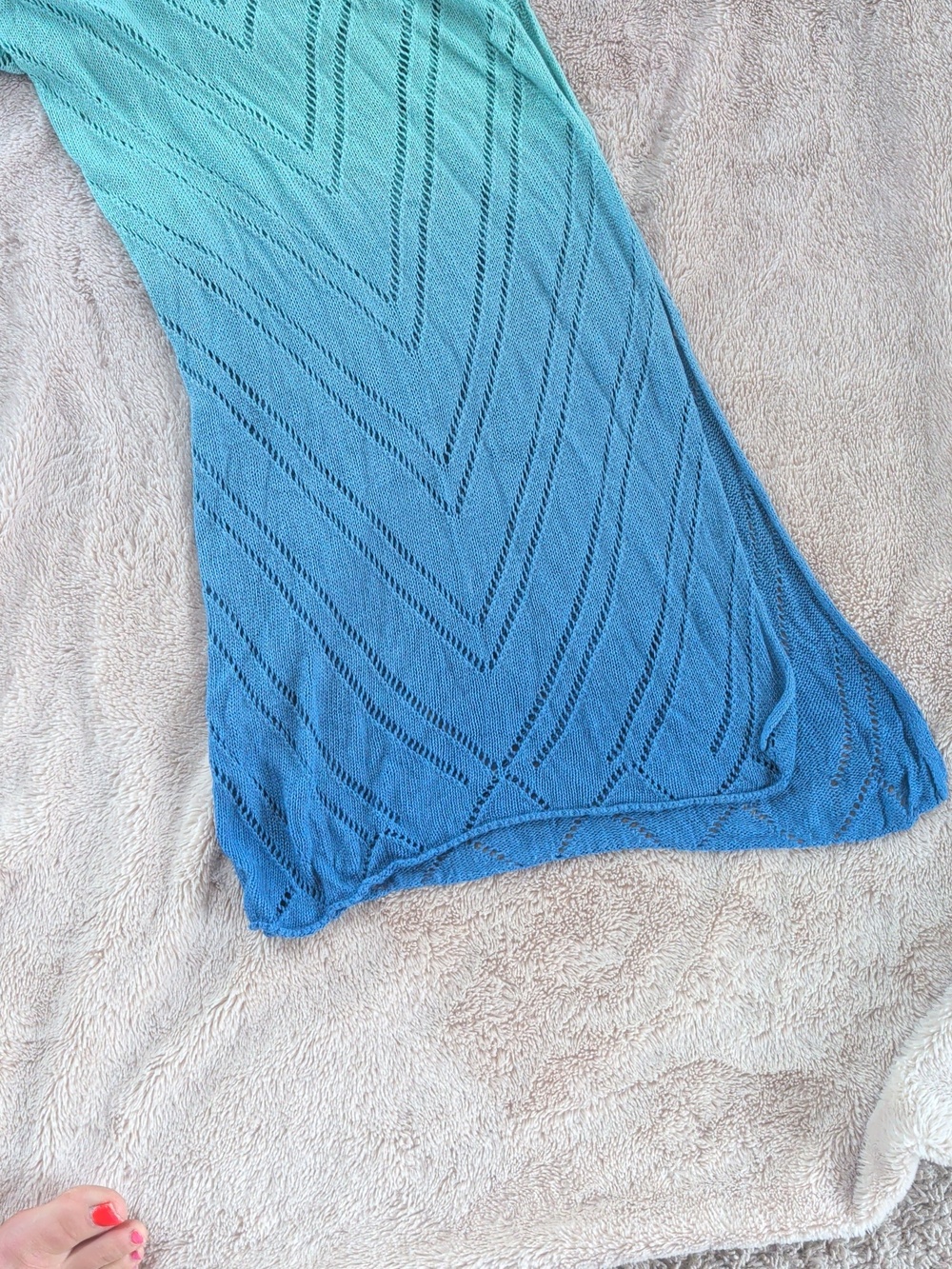 LSPACE X Anthropologie Hailee Cover-Up Dress - Topaz Dip Dye - Picture 8 of 10